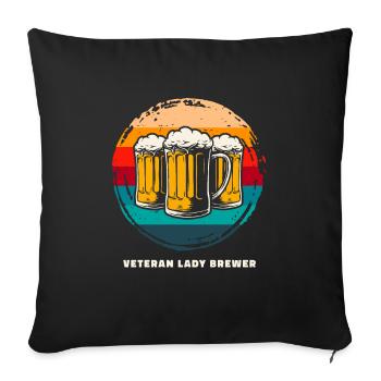 Craft Beer Bier Craftbier - Sofa pillowcase 17,3'' x 17,3'' (45 x 45 cm) - black - Front