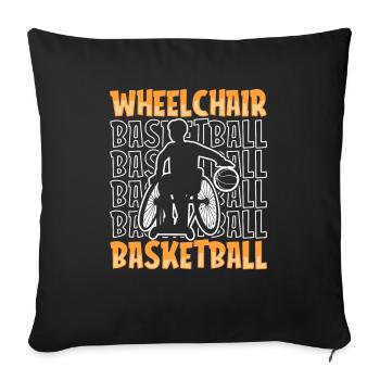 Basketball Basketballer Cool - Sofakissenbezug 45 x 45 cm - Schwarz - Vorne