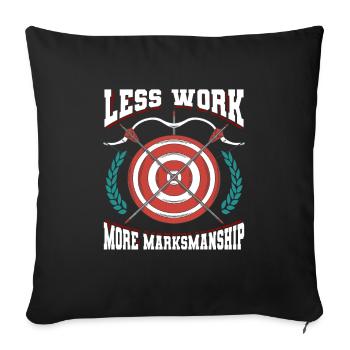 Archery Archery Archer Target - Sofa pillowcase 17,3'' x 17,3'' (45 x 45 cm) - black - Front