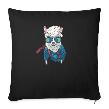 Parachutisme intérieur Indoor Fallschirmspringen - Housse de coussin décorative 45 x 45 cm - noir - Devant
