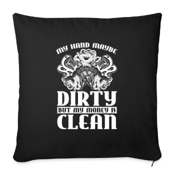 Painter Varnisher Dirty - Sofa pillowcase 17,3'' x 17,3'' (45 x 45 cm) - black - Front