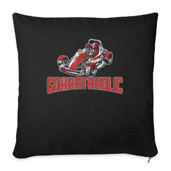 Go Kart Karting Karting Karting Driver Funny - Sofa pillowcase 17,3'' x 17,3'' (45 x 45 cm) - black - Front