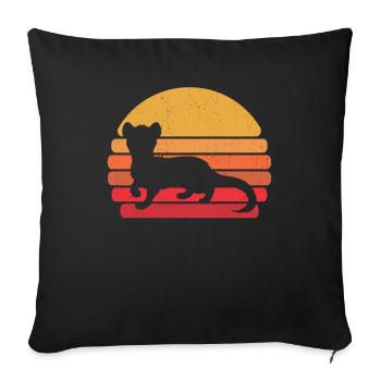 Ferret Iltis Cool - Sofa pillowcase 17,3'' x 17,3'' (45 x 45 cm) - black - Front