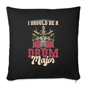 Train de ventilateur Spielmannszug Skeleton - Housse de coussin décorative 45 x 45 cm - noir - Devant