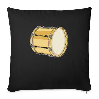 Fan train marching band - Sofa pillowcase 17,3'' x 17,3'' (45 x 45 cm) - black - Front