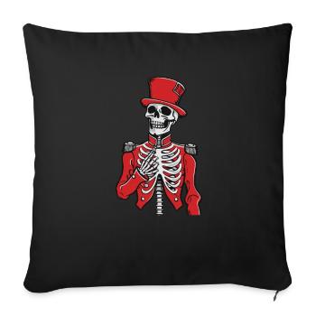 Fan train marching band - Sofa pillowcase 17,3'' x 17,3'' (45 x 45 cm) - black - Front
