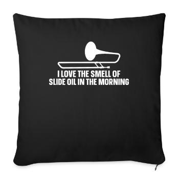 Marching Band Trombone Love Brass Band Trombone - Housse de coussin décorative 45 x 45 cm - noir - Devant