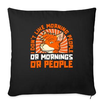Furry Fandom Fursuits Funny - Sofa pillowcase 17,3'' x 17,3'' (45 x 45 cm) - black - Front