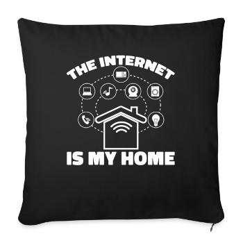 Web Entwickler Webdeveloper Internet - Sofakissenbezug 45 x 45 cm - Schwarz - Vorne