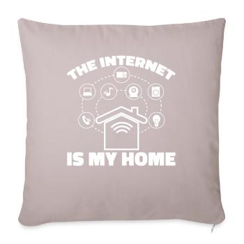 Web Entwickler Webdeveloper Internet - Sofakissenbezug 45 x 45 cm - helles Taupe - Vorne