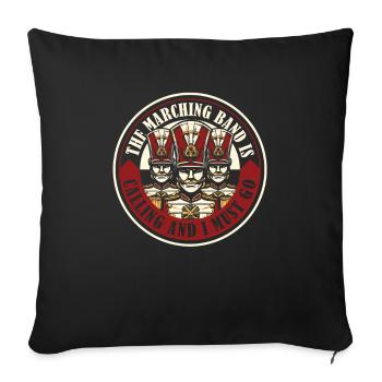 Fan train marching band - Sofa pillowcase 17,3'' x 17,3'' (45 x 45 cm) - black - Front