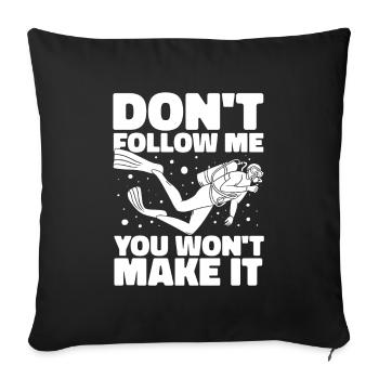 Diving Diver Commercial Diving - Sofa pillowcase 17,3'' x 17,3'' (45 x 45 cm) - black - Front