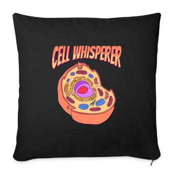 Biology Biologist Humor Molecular Biologist - Sofa pillowcase 17,3'' x 17,3'' (45 x 45 cm) - black - Front