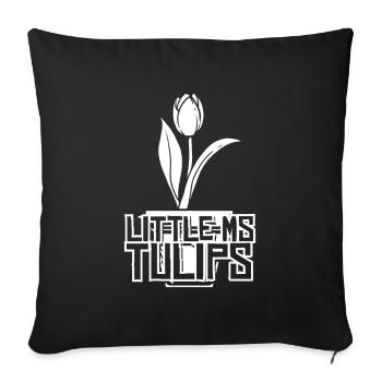 Tulpen Tulpen - Sofakissenbezug 45 x 45 cm - Schwarz - Vorne