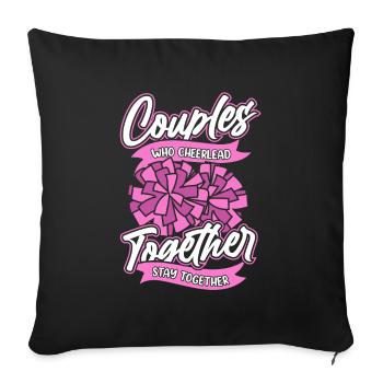 Cheerleader Cheerleading C - Sofakissenbezug 45 x 45 cm - Schwarz - Vorne