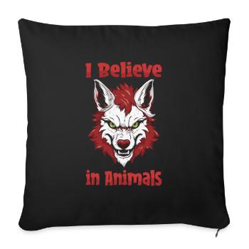 Furry Fandom Fursuits Cool - Sofakissenbezug 45 x 45 cm - Schwarz - Vorne