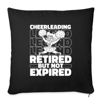 Cheerleader Retired Cheerleading - Sofa pillowcase 17,3'' x 17,3'' (45 x 45 cm) - black - Front