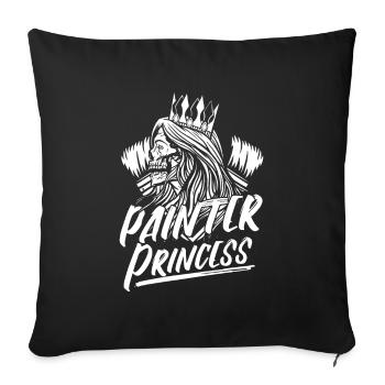 Painter Varnisher - Sofa pillowcase 17,3'' x 17,3'' (45 x 45 cm) - black - Front