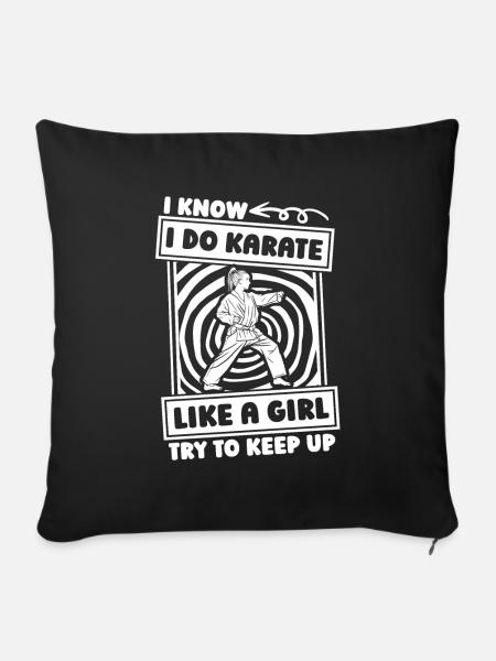 Karate - Sofakissenbezug 45 x 45 cm - Schwarz