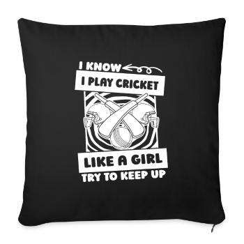 Cricket - Sofa pillowcase 17,3'' x 17,3'' (45 x 45 cm) - black - Front