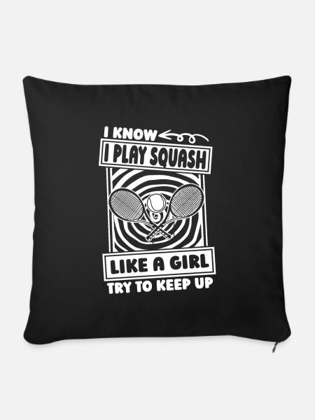 Squash - Sofakissenbezug 45 x 45 cm - Schwarz