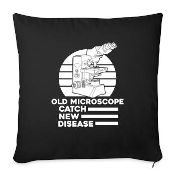 Biology Biologist - Sofa pillowcase 17,3'' x 17,3'' (45 x 45 cm) - black - Front