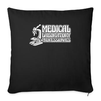 Biology Biologist - Sofa pillowcase 17,3'' x 17,3'' (45 x 45 cm) - black - Front