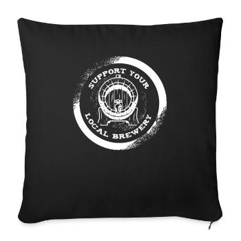 Craft Beer Bier Craftbier - Sofa pillowcase 17,3'' x 17,3'' (45 x 45 cm) - black - Front