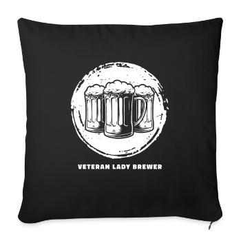 Craft Beer Bier Craftbier - Sofa pillowcase 17,3'' x 17,3'' (45 x 45 cm) - black - Front