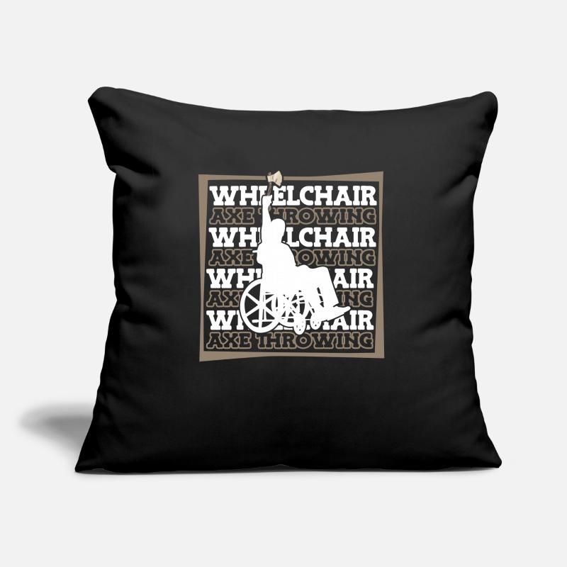 axe throwing axe thrower wheelchair Sofa pillowcase 17,3'' x 17,3'' (45 x 45 cm)