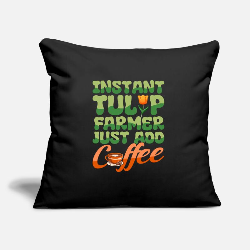Tulpen Kaffee Sofakissenbezug 45 x 45 cm