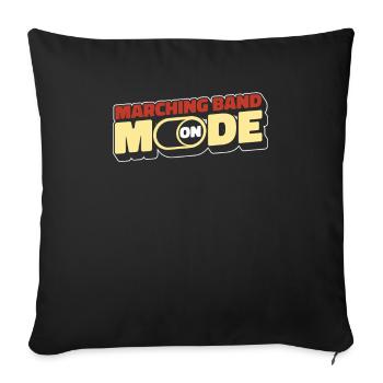 Fanfahrenzug Spielmannszug Modus An - Sofakissenbezug 45 x 45 cm - Schwarz - Vorne