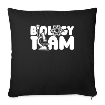 Biology Biologist - Sofa pillowcase 17,3'' x 17,3'' (45 x 45 cm) - black - Front