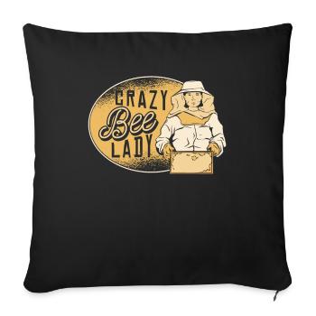 Apiculteur Apiculteur Cool - Housse de coussin décorative 45 x 45 cm - noir - Devant