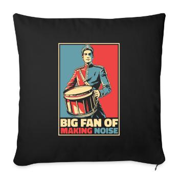Spielmannszug Batterie Poster - Housse de coussin décorative 45 x 45 cm - noir - Devant