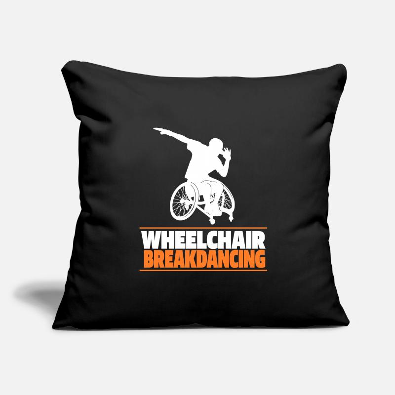 Breakdance Breakdancer Breakdance Fauteuil roulant Housse de coussin décorative 45 x 45 cm