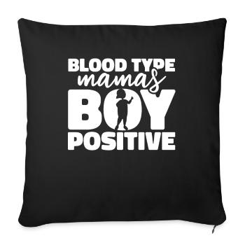 Maman Mère Garçon - Housse de coussin décorative 45 x 45 cm - noir - Devant