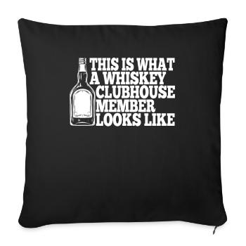Whisky Whiskey - Sofa pillowcase 17,3'' x 17,3'' (45 x 45 cm) - black - Front