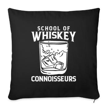 Whisky Whiskey - Sofa pillowcase 17,3'' x 17,3'' (45 x 45 cm) - black - Front