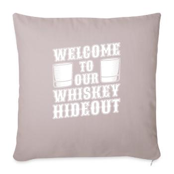Whisky Whiskey - Sofakissenbezug 45 x 45 cm - helles Taupe - Vorne