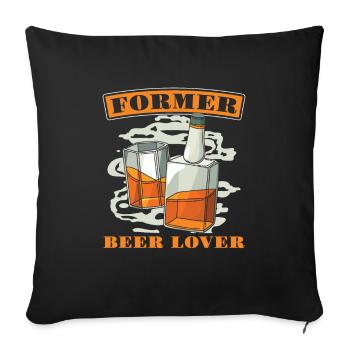 Whisky Whiskey Lovers - Sofa pillowcase 17,3'' x 17,3'' (45 x 45 cm) - black - Front