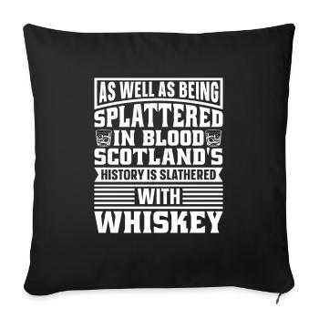 Whisky Whiskey - Housse de coussin décorative 45 x 45 cm - noir - Devant