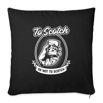 Whisky Whiskey - Sofa pillowcase 17,3'' x 17,3'' (45 x 45 cm) - black - Front
