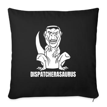 Emergency call control center operations center T Rex - Sofa pillowcase 17,3'' x 17,3'' (45 x 45 cm) - black - Front