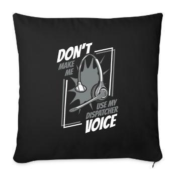 Emergency Call Control Center Operations Center Witzig - Sofa pillowcase 17,3'' x 17,3'' (45 x 45 cm) - black - Front