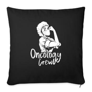 Équipe infirmière Équipe oncologique - Housse de coussin décorative 45 x 45 cm - noir - Devant