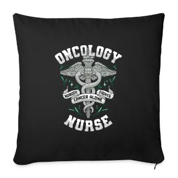 Nurse Cool - Sofa pillowcase 17,3'' x 17,3'' (45 x 45 cm) - black - Front