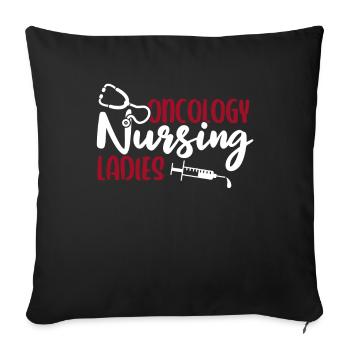Nurse Lady - Sofa pillowcase 17,3'' x 17,3'' (45 x 45 cm) - black - Front