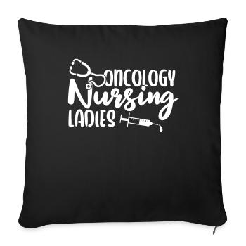Nurse Lady - Sofa pillowcase 17,3'' x 17,3'' (45 x 45 cm) - black - Front
