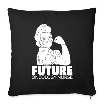 Nurse Future - Sofa pillowcase 17,3'' x 17,3'' (45 x 45 cm) - black - Front